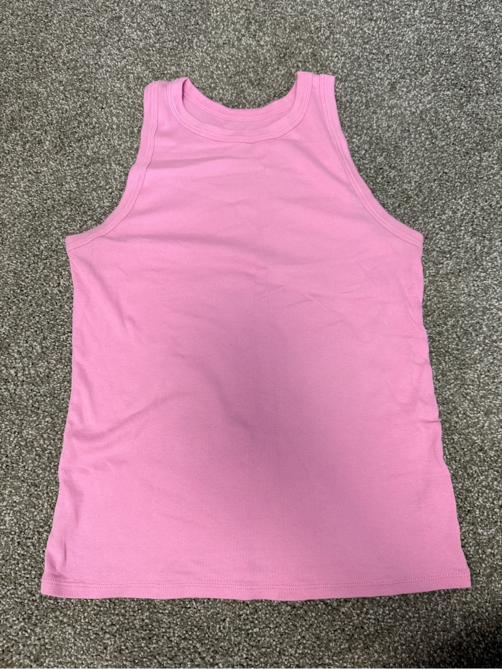 a new day Pink Ribbed Tank Top